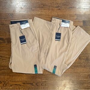 Lot of 2 NWT Jos A Bank Traveler Tailored Fit Golf Chino Pants – 30 x 30